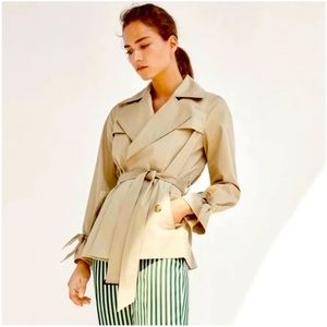 NWT Massimo Dutti Short Trench Coat
